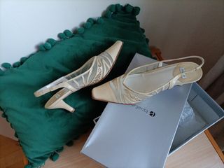 Zapatos Ceremonia Beige Talla 36
