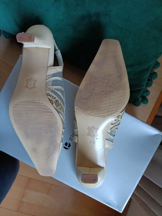 Zapatos Ceremonia Beige Talla 36