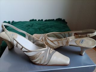 Zapatos Ceremonia Beige Talla 36