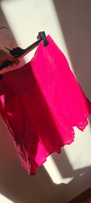 Gonna lino e cotone rosa armani