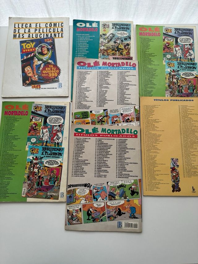Lote coleccion OLÉ Mortadelo y Filemon (años 90)