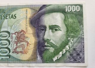 Billete 1.000 pesetas V Centenario.