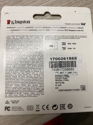 Tarjeta micro sd