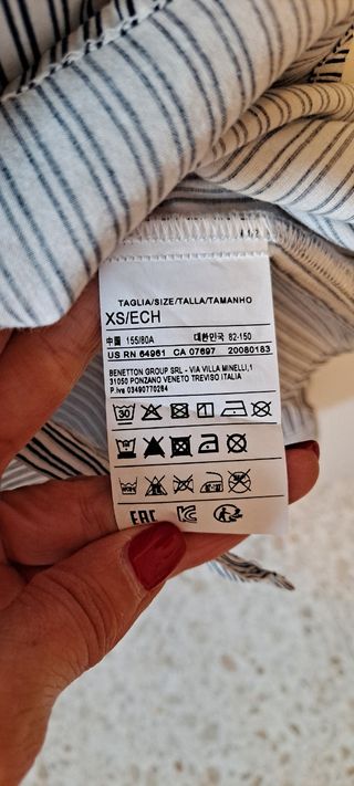VENDO CAMISA BENETTON MUJER TALLAS XS