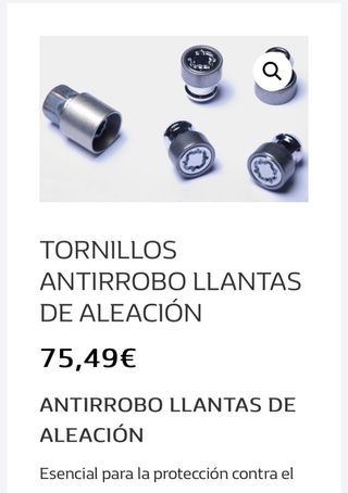 Tornillos antirobo originales renauld