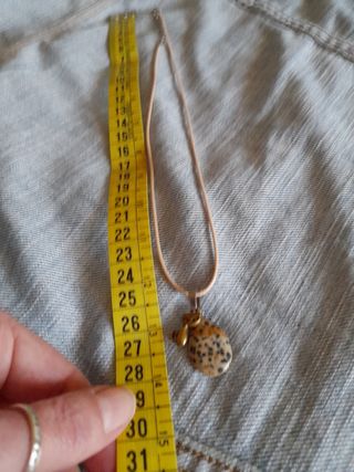 Collana con pietra Diaspro dalmata 