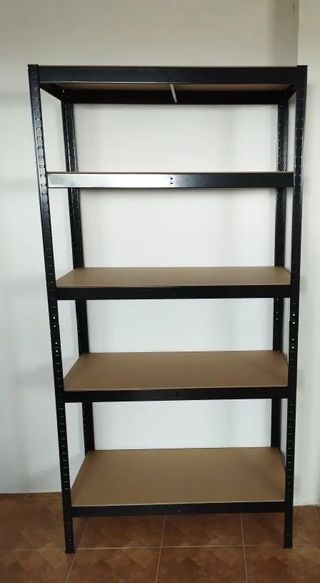 Estantería metálica modular 180cm negra NUEVA