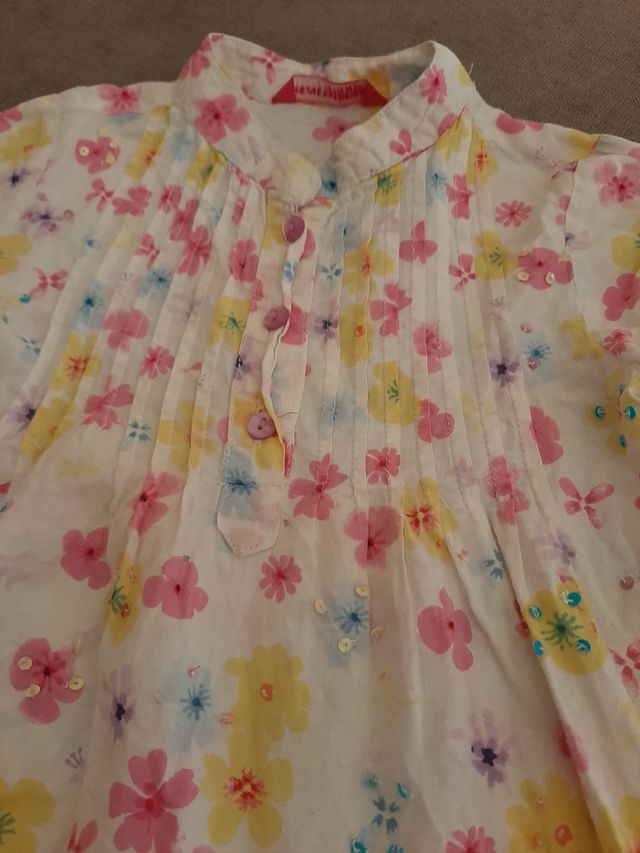 Blusa flores 2 _ 3 años