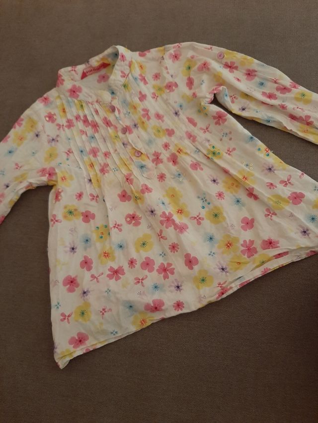 Blusa flores 2 _ 3 años