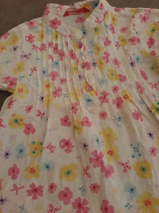 Blusa flores 2 _ 3 años