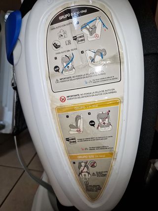 Silla de coche con isofix .
