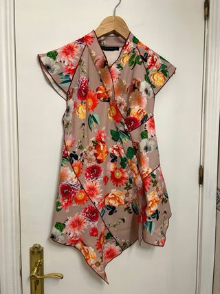 Camiseta estilo japonés flores