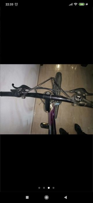 Bicicleta chica montaña cambios