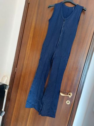 Tuta intera con cerniera a gamba larga