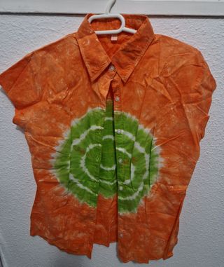 Camisa naranja hippie