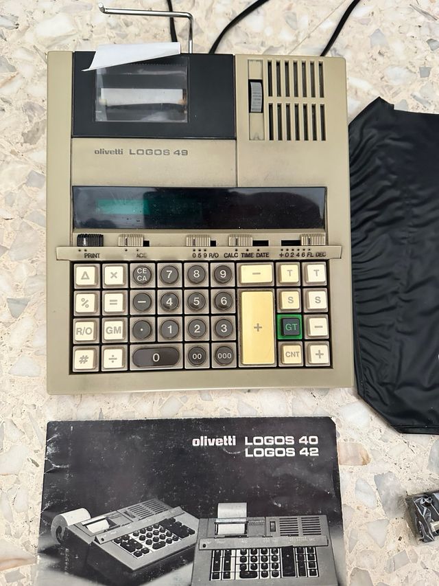 Calcolatrice vintage olivetti logos 40 42