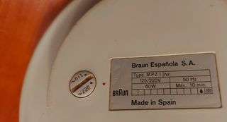 Bloque exprimidor Retro Braun MPZ