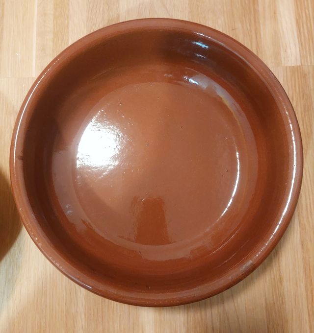 Lote 4 cazuelas de barro