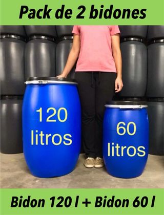 Pack bidon 120 l + bidon 60 l