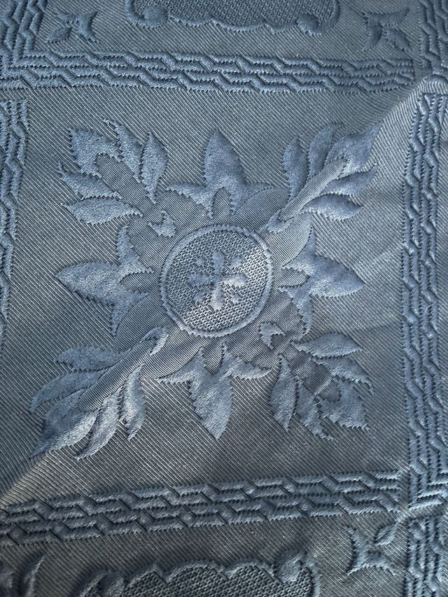 Copriletto matrimoniale blu notte