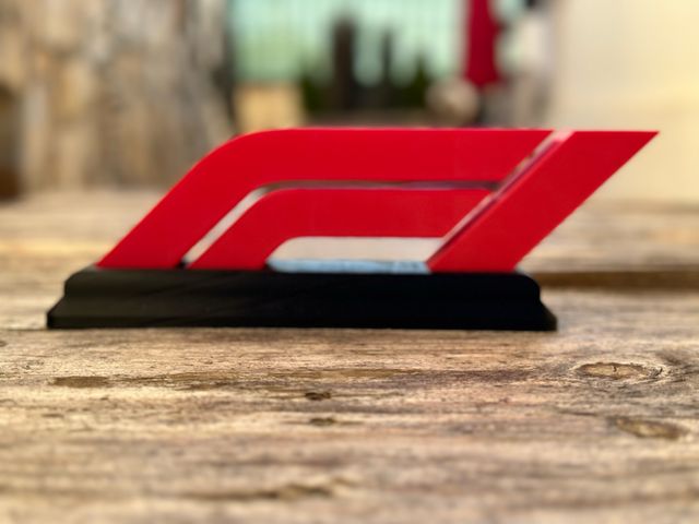Letrero Formula 1 impreso 3D