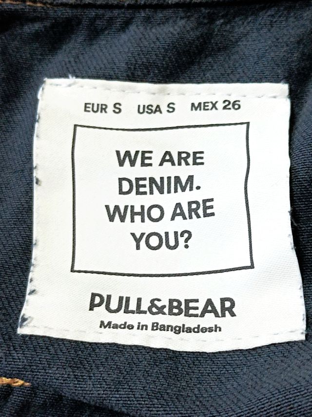 Blusão de ganga rasgado (S)