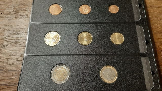 Monete in euro provenienti dalla Spagna.