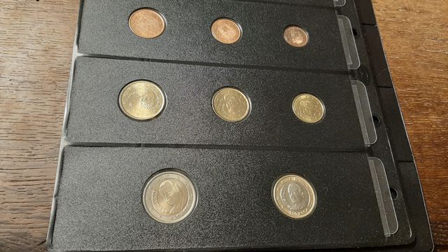 Monete in euro provenienti dalla Spagna.