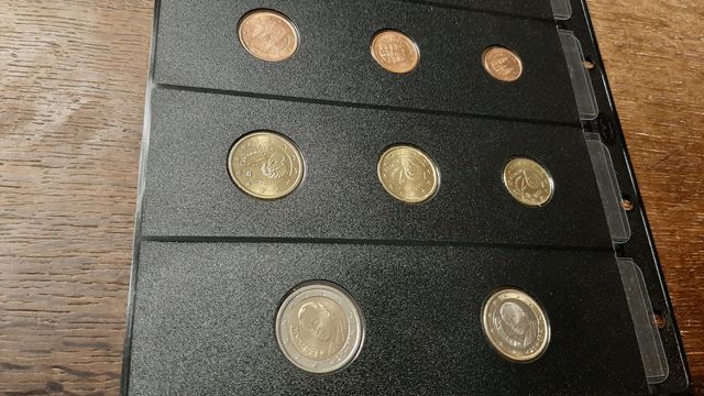 Monete in euro provenienti dalla Spagna.