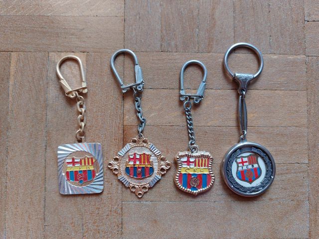Llaveros Futbol Club Barcelona años 60