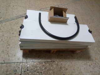 Estanteria revistero expositor biombo blanco