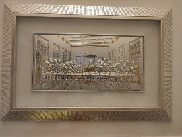 Última cena Leonardo da Vinci plata