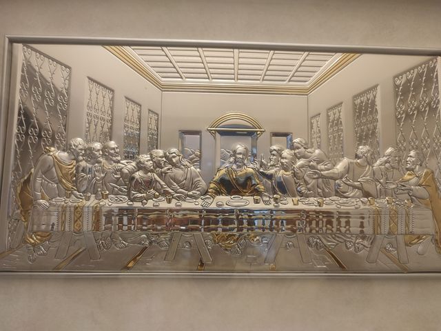 Última cena Leonardo da Vinci plata