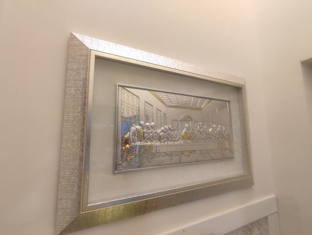 Última cena Leonardo da Vinci plata