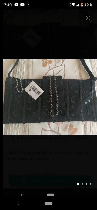 Bolso fiesta negro. Sin estrenar 
