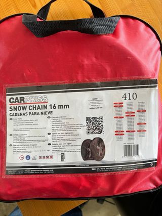 Cadenas nieve 4x4 o autocaravana