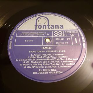 LP de Dr. Jester Hairston: "Amen" (1966)