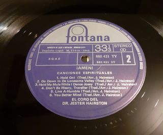 LP de Dr. Jester Hairston: "Amen" (1966)