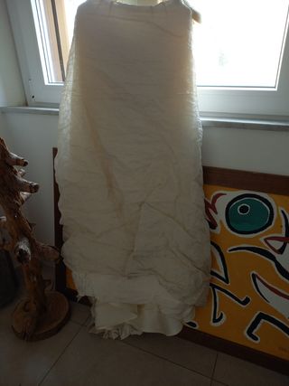 vestito da sposa.Gonna=vita34cm,top=33cm