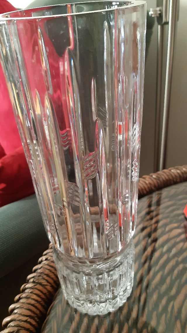 Jarrón florero de Cristal de Bohemia nuevo