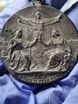 Medalla Jubileo papa Pio XI 1879-1929