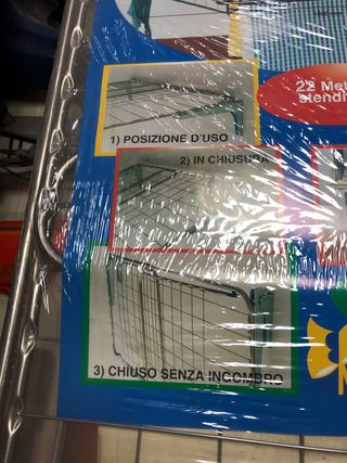 Tendedero inox pared