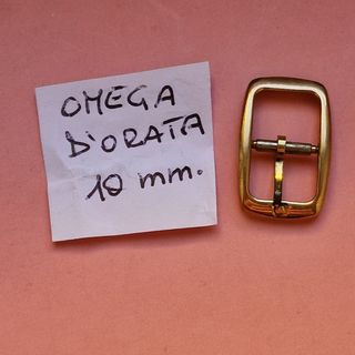Vintage Rara Fibbia OMEGA d'orata