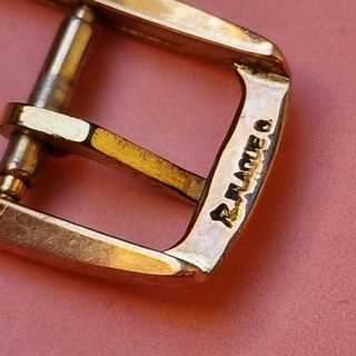 Vintage Rara Fibbia OMEGA d'orata