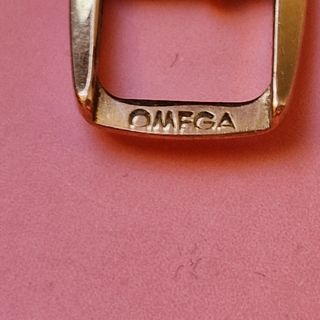 Vintage Rara Fibbia OMEGA d'orata