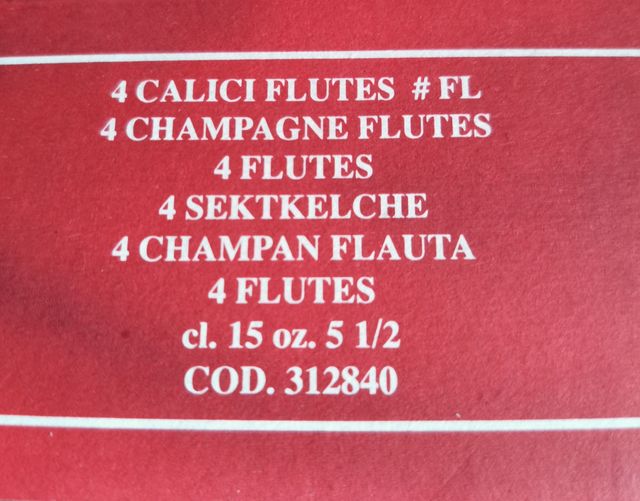 4 Copos Champagne Capri Flauta