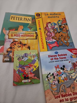 Lote cuentos y dvd