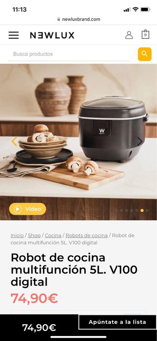Robot cocina newlux
