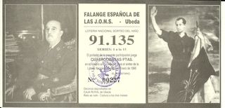Falanje Española de las J.O.N.S , loteria Ubeda