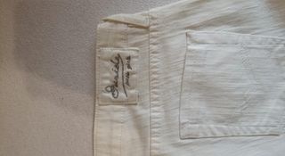 Vaqueros rectos blancos talle bajo Inside